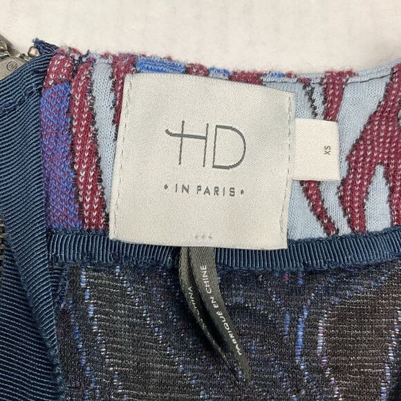 HD Paris Anthropologie Pencil Knit Dress Work Cocktail Back Zip Slim Fit XS - Picture 5 of 11